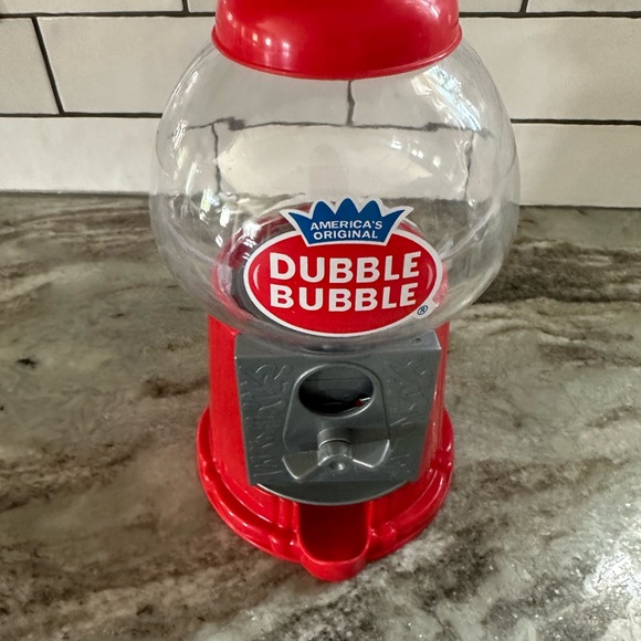 Double Bubble Gumball Machine Dispenser Plastic - Picture 7 of 8